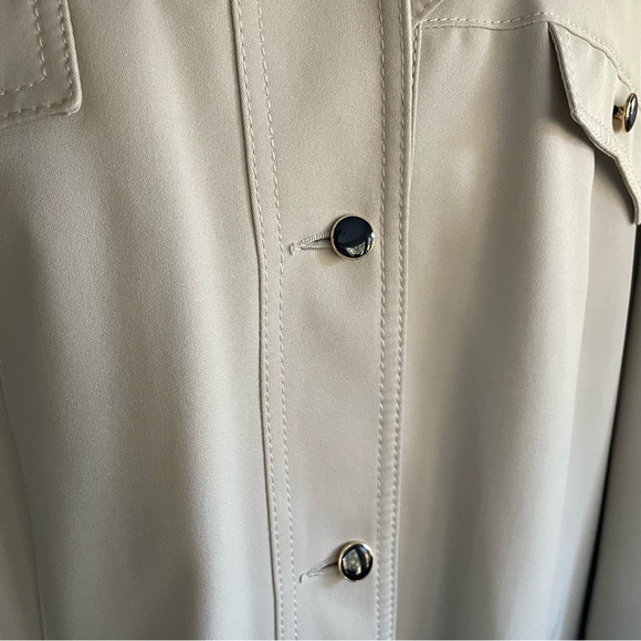 Forecaster of Boston Vintage Faux Fur Lined Long Cream Coat Women's Plus Size 16 - Picture 9 of 13